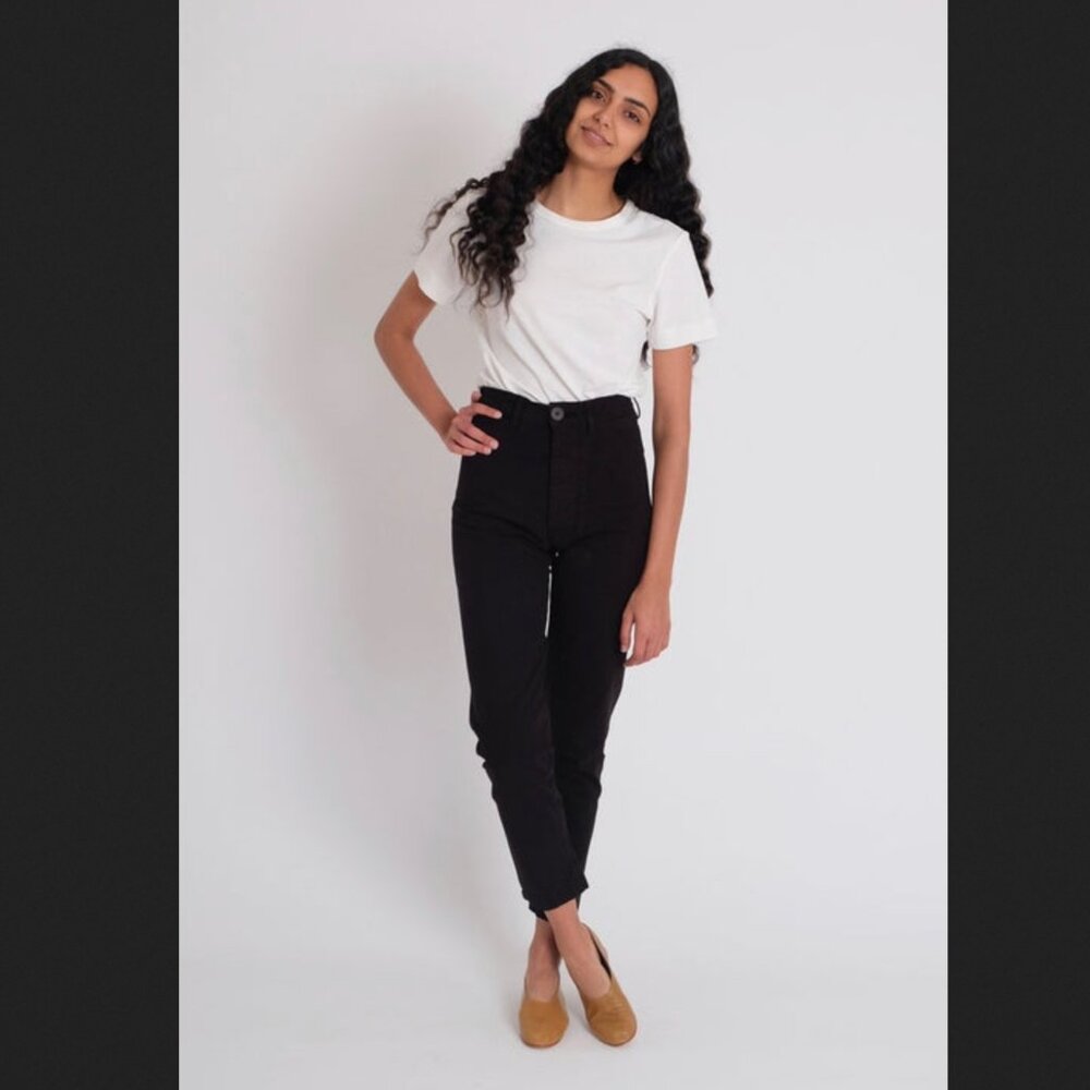 Jesse Kamm Cotton Tapered Ranger Pants Black 4 Small